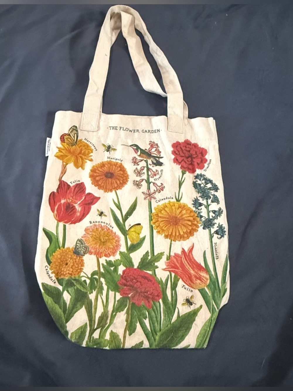 Cavallini & Co. Floral Garden Canvas Tote Bag